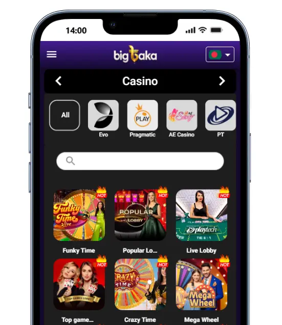live casino on mobile site and App